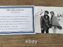Photo 8x10 signée par George Lucas & Mark Hamill, authentique, avec certificat d'authenticité