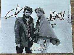 Photo 8x10 signée par George Lucas & Mark Hamill, authentique, avec certificat d'authenticité