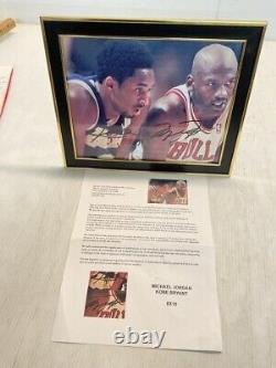 Photo authentifiée autographiée de Michael Jordan et Kobe Bryant