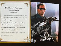 Photo autographiée 8x10 d'Arnold Schwarzenegger, signée, authentique, Terminator, COA