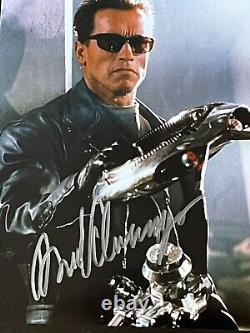 Photo autographiée 8x10 d'Arnold Schwarzenegger, signée, authentique, Terminator, COA