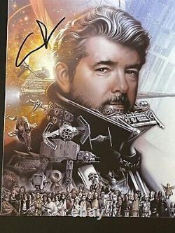 Photo autographiée de George Lucas (8x10), signée, authentique, Star Wars, COA