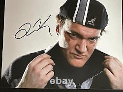 Photo autographiée de Quentin Tarantino, format 8x10, signée, authentique, Pulp Fiction, certificat d'authenticité (COA).