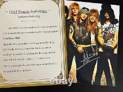 Photo autographiée originale signée par Axl Rose & Slash, avec certificat d'authenticité (COA) original, Guns N Roses