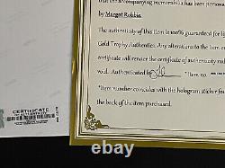 Photo dédicacée Margot Robbie 8x10, signée, authentique, Barbie, COA