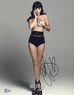 Photo dédicacée authentique de Katy Perry, sexy, format 11x14, avec autographe certifié par Beckett Bas.