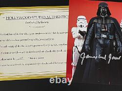 Photo dédicacée de James Earl Jones en format 8x10, signée, authentique, Darth Vader, certificat d'authenticité