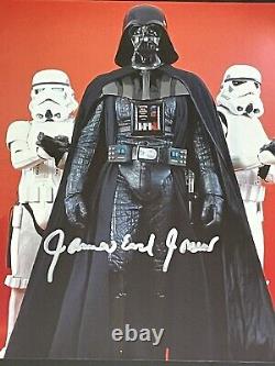 Photo dédicacée de James Earl Jones en format 8x10, signée, authentique, Darth Vader, certificat d'authenticité