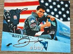 Photo dédicacée de Tom Cruise 8x10, signée, authentique, Top Gun, COA