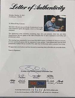 Photo encadrée signée de Clint Eastwood Évasion d'Alcatraz Autographe authentique PSA