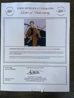 Photo signée Beach Boys Brian Wilson 8 x10 avec lettre d'authenticité authentique COA