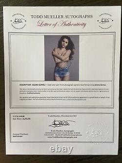 Photo signée à la main de Selena Gomez sexy 8x10 Lettre d'authenticité authentique COA