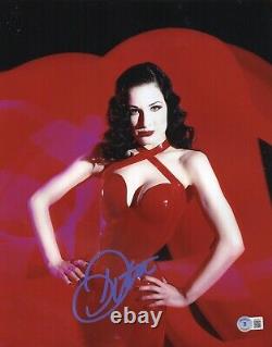 Photo signée authentique d'Autographe Beckett Witness de Dita Von Teese Sexy Chaud 11x14