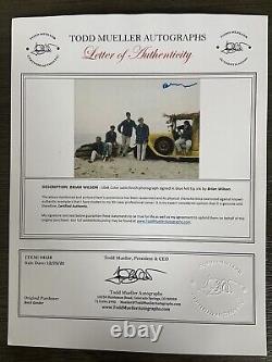 Photo signée authentique de Brian Wilson des Beach Boys 8 x 10 avec lettre d'authenticité COA.
