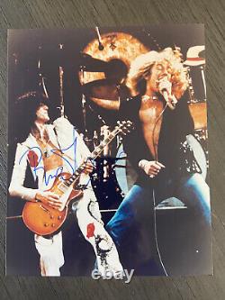 Photo signée de Robert Plant de Led Zeppelin avec lettre d'authenticité COA