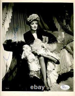 Photographie authentique signée à la main par Marlene Dietrich avec certification JSA COA