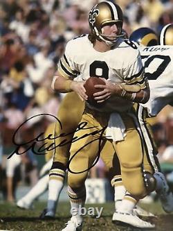 Photographie signée du quart-arrière des New Orleans Saints Archie Manning. Authentification GFA.