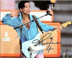 Prince Music Artist Signé Photo Autographiée Avec Certificat D’authenticité