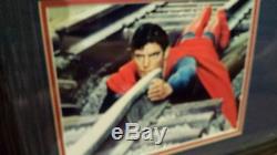 Psa Dna Authentique Superman Christopher Reeve Signé Photo Encadrée