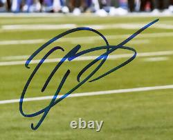 Rams Odell Beckham Authentique Signé 16x20 Super Bowl LVI Photo Bas Témoin