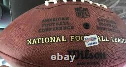 Randy Moss Autographié / Signé New England Patriots Authentique Wilson NFL Football