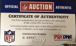 Randy Moss Autographié / Signé New England Patriots Authentique Wilson NFL Football