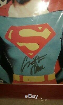 Rare Vintage Authentique Christopher Reeve Superman Signé Pose Coa 10180