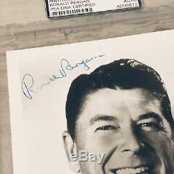 Reagan Signé Ronald Autographed Psa Adn Authentique