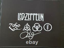 Robert Plant Autographié 8x10 Photo, Signé, Authentique, Led Zeppelin, Coa