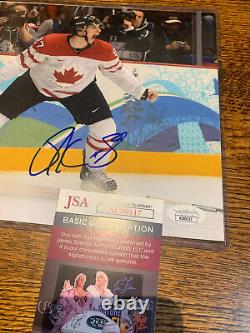 Sidney Crosby Signé À La Main 8x10 Autograph Photo Authentique Avec Coa Jsa Canada Golden