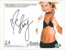 Stacy Keibler Authentique Signé 8x10 Photo Promotionnelle Autographiée Bas #ba75497