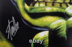 Stan Lee Authentic Signé La Photo Hulk 16x20 Marvel Comics Autographe Psa/adn 2