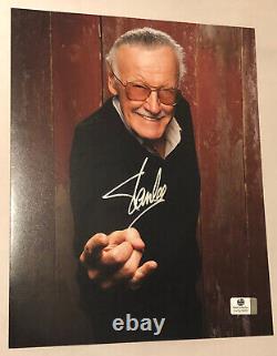 Stan Lee Signé À La Main Autographié 8x10 Photo Encadrée Avec Global Authentics Coa