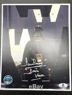 Star Wars Darth Vader Opx 8x10 Photo Signée David Prowse Beckett 100% Authentique