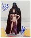 Star Wars (carrie Fisher & Dave Prowse) Signé Authentique 8x10 Photo Coa