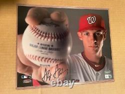 Stephen Strasburg Washington Nationals a signé une photo de 8x10 authentifiée par la MLB.