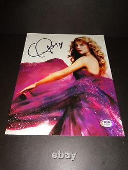 Taylor Swift A Signé 8x10 Photographie Avec Certificat D'authenticité Psa/adn