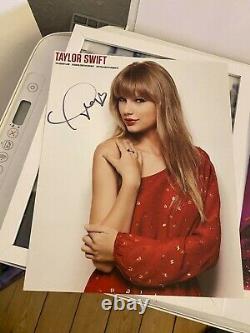 Taylor Swift Hand Signé Authentic Red 8x10 Promo Autograph