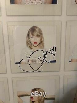 Taylor Swift Signé Autographes Authentique Encadré 1989 Lithographie Photos, Lire Desc
