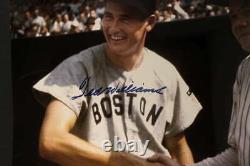Ted Williams Signé 20x24 Photo Babe Ruth Autograph Green Diamond Coa Jb2796