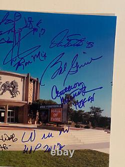 Temple de la renommée du football professionnel - Photo signée 11x14 avec autographes authentiques