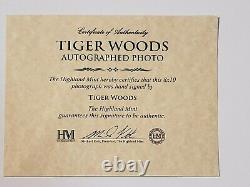 Tiger Woods Signé & Encadré 8x10 Photo Autographiée Pga Online Authentics Coa