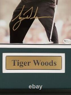 Tiger Woods Signé & Encadré 8x10 Photo Autographiée Pga Online Authentics Coa