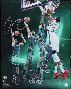 Titre traduit en français: 'Photo Jayson Tatum Celtics 16x20 signée, authentique Fanatics COA'
