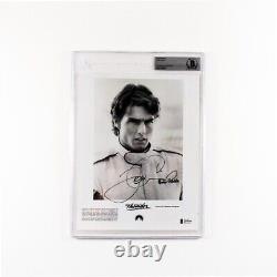 Tom Cruise Jours de Tonnerre Photo 8x10 Autographiée Authentique avec Certificat d'Authenticité BAS COA