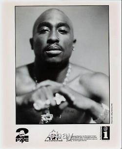 Tupac Shakur Garde La Tête Haute! Authentique Signé 8x10 Photo Promotionnelle Jsa