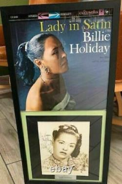 Vintage Billie Holiday Authentic / Certified Signed 8x10 Photo With Jsa Full Loa