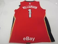 Zion Williamson Signé Officiel Nba Auto Jersey Pélicans (cert. # 235125)